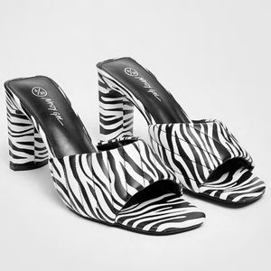 Nasty Gal Heeled Mule Sandals